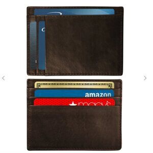 ILI RFID Leather Pocket Card Holder